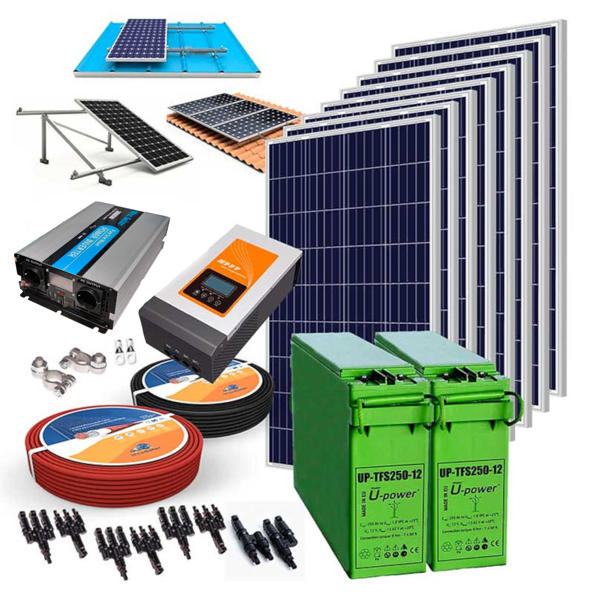 Kit Solar 12V 1200W/h - Imagen 3