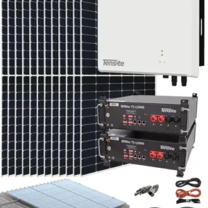 Kit Autoconsumo Solar 6000W 30kWh/día conectado a red con acumulación 10kWh