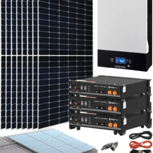 Kit Solar aislada con Inversor de 5000W a 48V y Baterías de Litio Pylontech €4,195