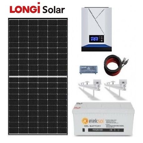 Kit Solar 1000W 12V 2.350Whdía Batería AGM 250Ah Mod-116